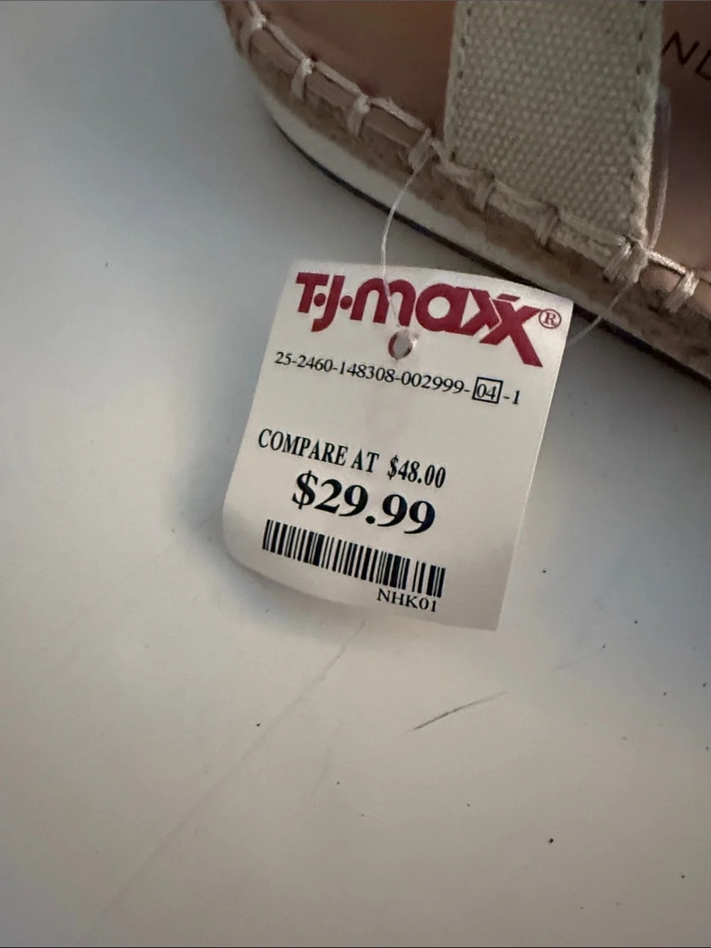 Lucky Canvas Sling Espadrilles in Cream size 8 new never worn